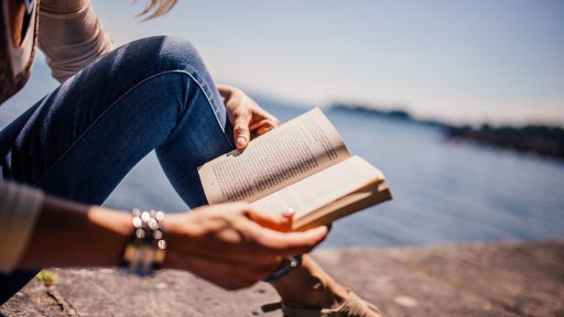 reading, book, girl