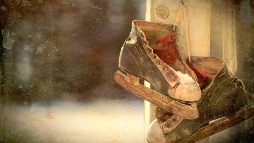 ice skates, skates, vintage