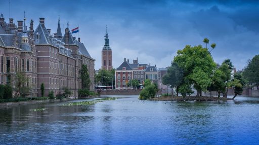 the hague, holland, courtyard