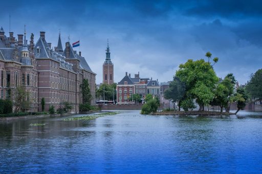 the hague, holland, courtyard